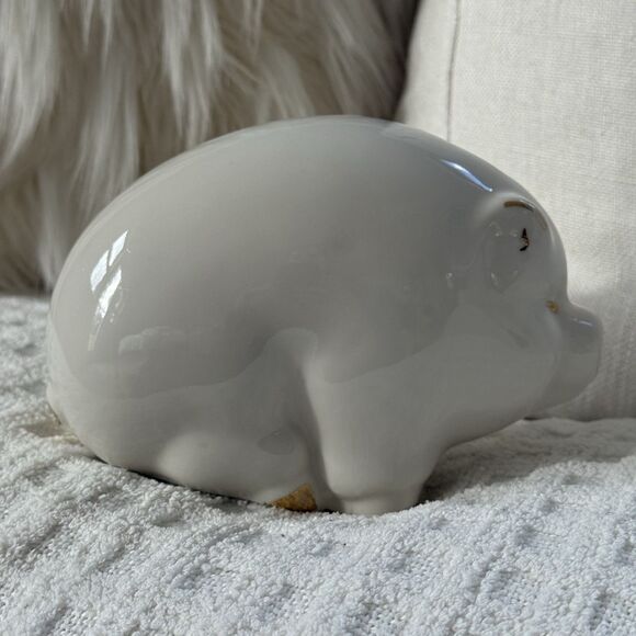 Vintage Princeton University Ivy League Alumni Piggy Bank Gold Detail - Picture 7 of 10